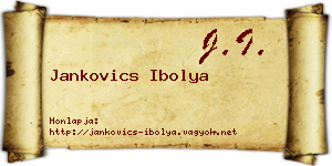 Jankovics Ibolya névjegykártya