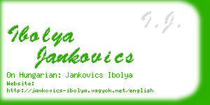 ibolya jankovics business card